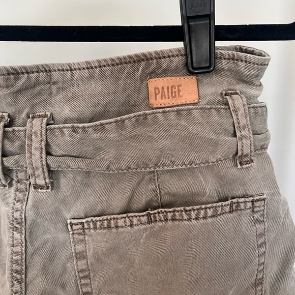 Paige Denim Paper Bag Khaki Shorts - Picture 3 of 4